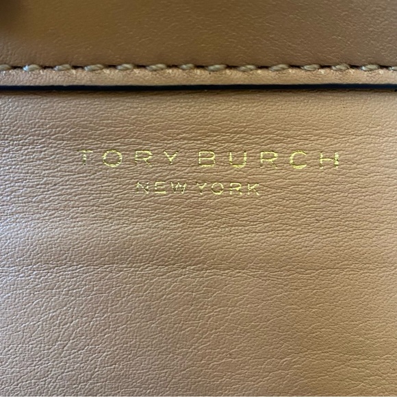 Tory Burch Classic Block-T Structured Leather Flap Closure  Satchel Crossbody - Picture 4 of 16